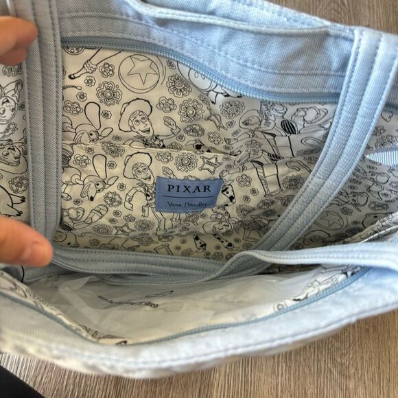 NWT Vera Bradley Disney Pixar Small Vera Tote - Picture 8 of 8